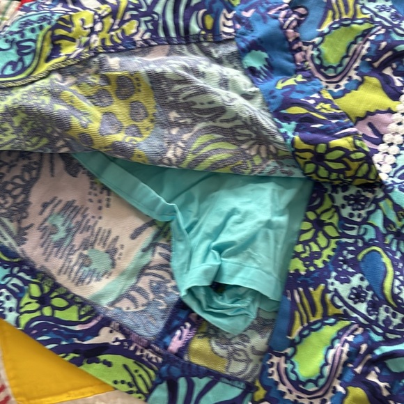 Lilly Pulitzer Blue Paisley Cat Print Mini Romper Dress A17. Cattitude dress😻 - Picture 5 of 8